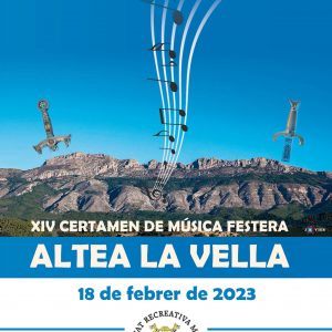 2023-02-18 XIV Certamen Altea la Vella 2023 cartel
