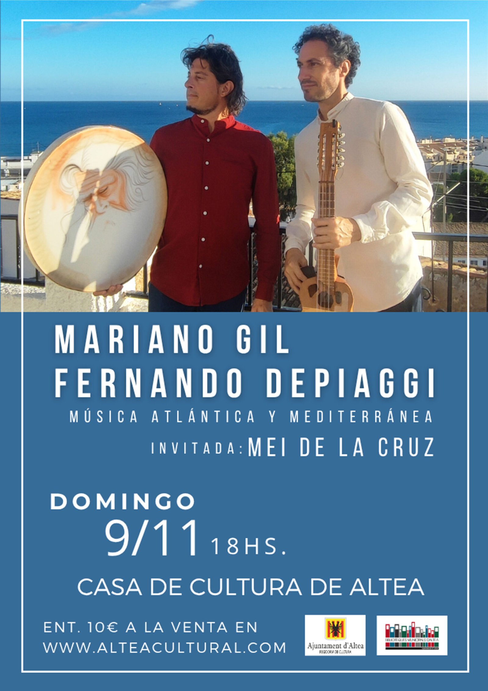 Concert: MARIANO GIL & FERNANDO DEPIAGGI (música atlàntica i mediterrània)