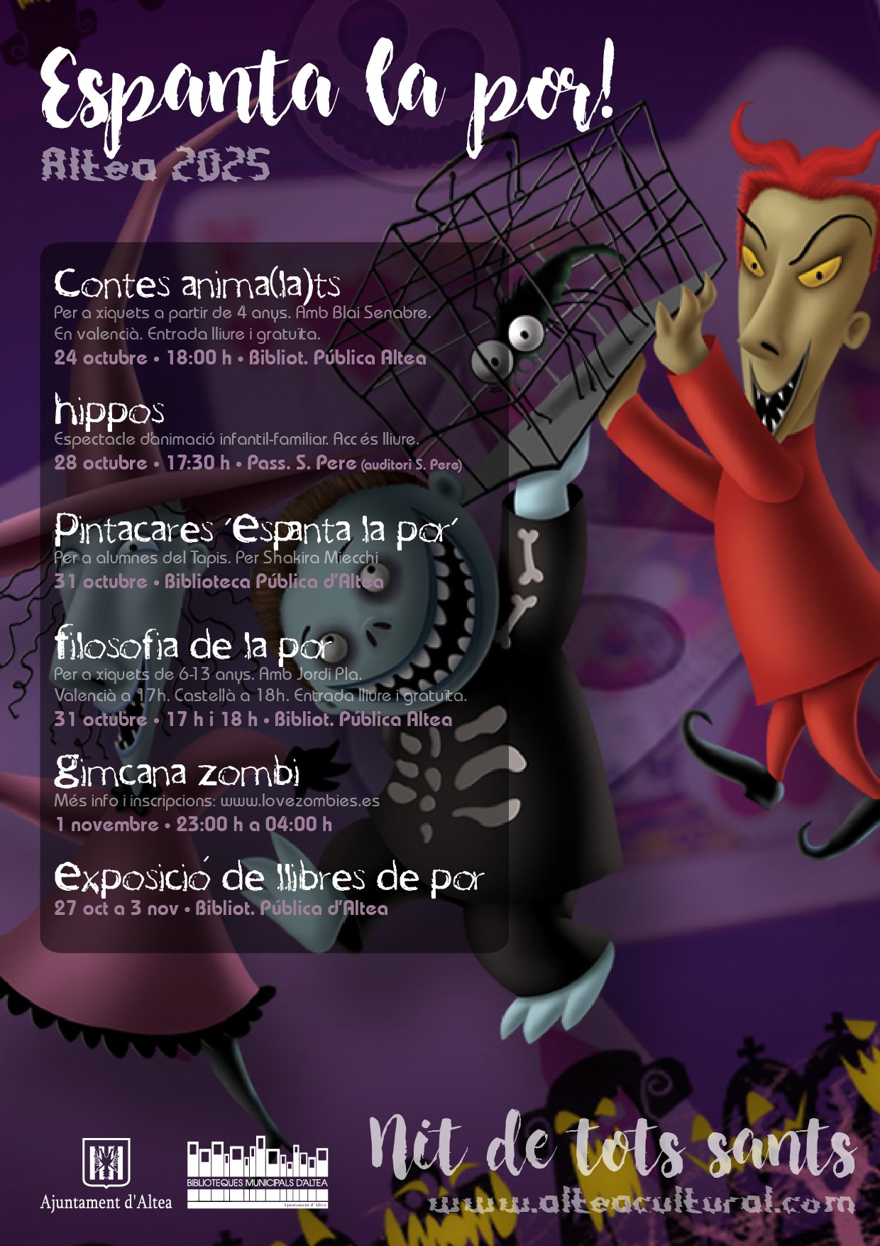 Programació Nit de Tots Sants – Halloween – Altea 2025 Programació Nit de Tots Sants – Halloween – Altea 2025