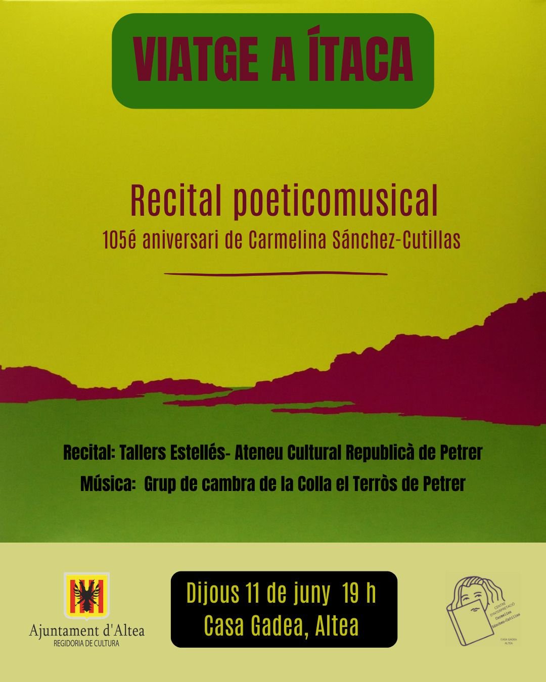 Recital poeticomusical: Viatge a Ítaca