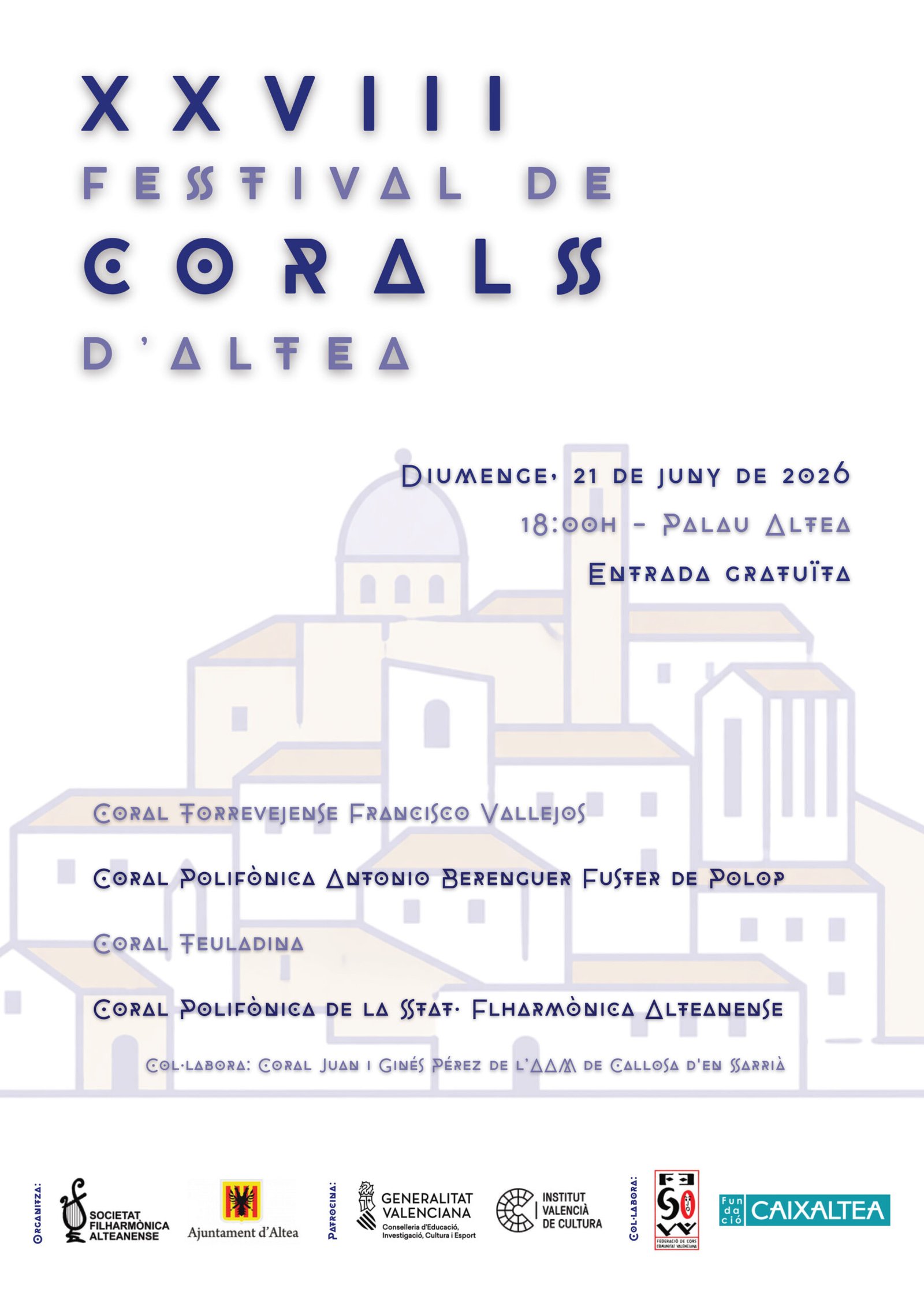 XXVIII FESTIVAL DE CORALS D’ALTEA
