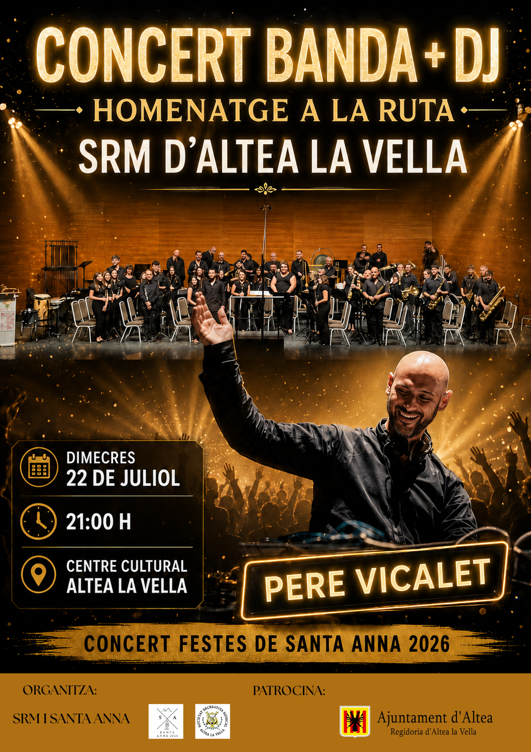 Concert S.R.M. d’Altea la Vella + DJ ‘Pere Vicalet’ Concert S.R.M. d’Altea la Vella + DJ ‘Pere Vicalet’