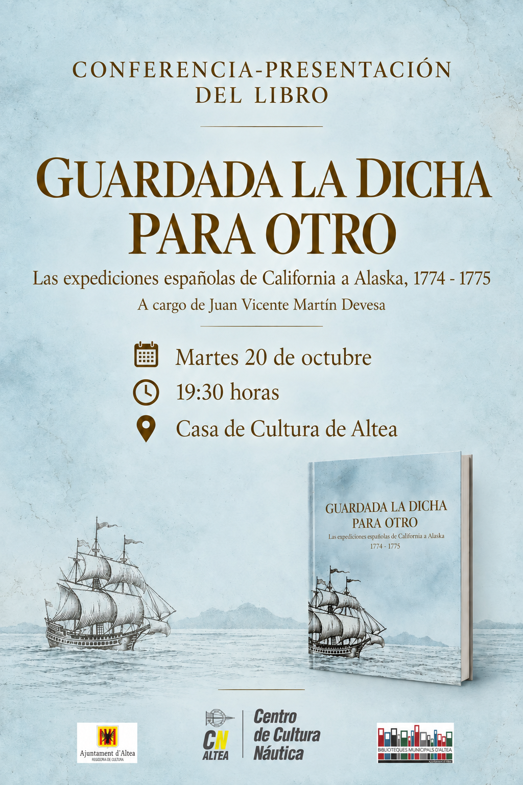 Conferencia-presentació del llibre “Guardada la dicha para otro”